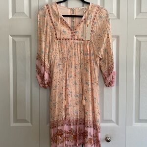 🍀NWT! In Loom Floral Pink Bohemian Dress